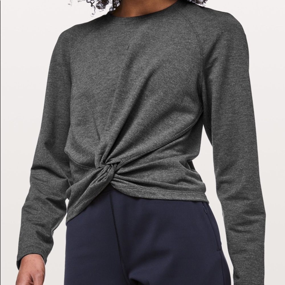 Lululemon knot front crew neck